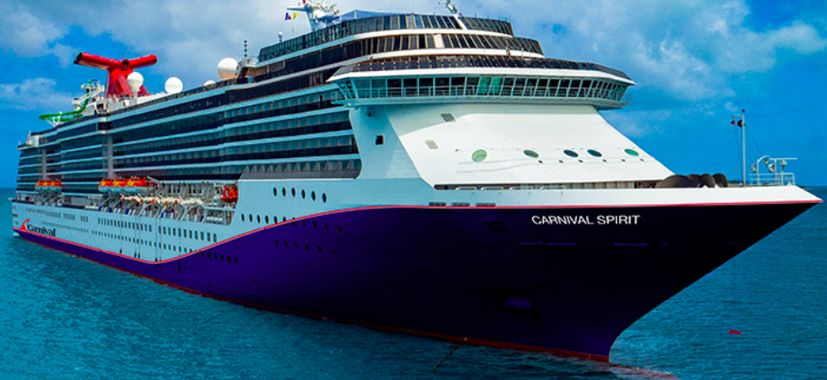 Carnival Spirit sailing to Hawaii